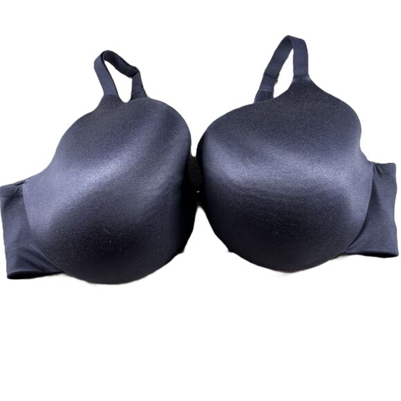 Cacique Bra Underwire Backsmoother Lightly Lined Full Coverage Navy Blue 46DD - Picture 1 of 6